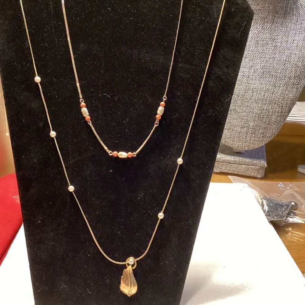 Two Goldtone Necklaces